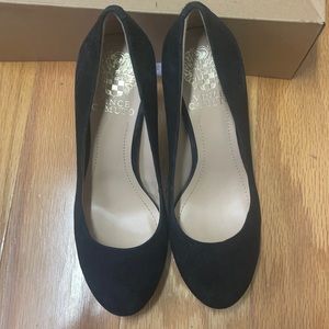 Vince Camuto black rounded heels